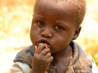 Portréty Pygmejů v Ugandě